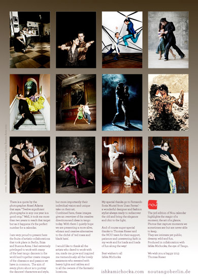 Ishka Michocka Tango Calendar 2013 Last page
